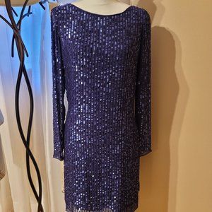Aidan Mattox Mini Dress Size 8 Purple NWT